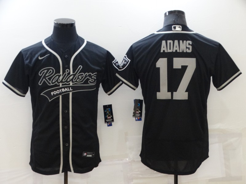 NFL Oakland Raiders #17 Adams Joint-designed  Black Jersey
