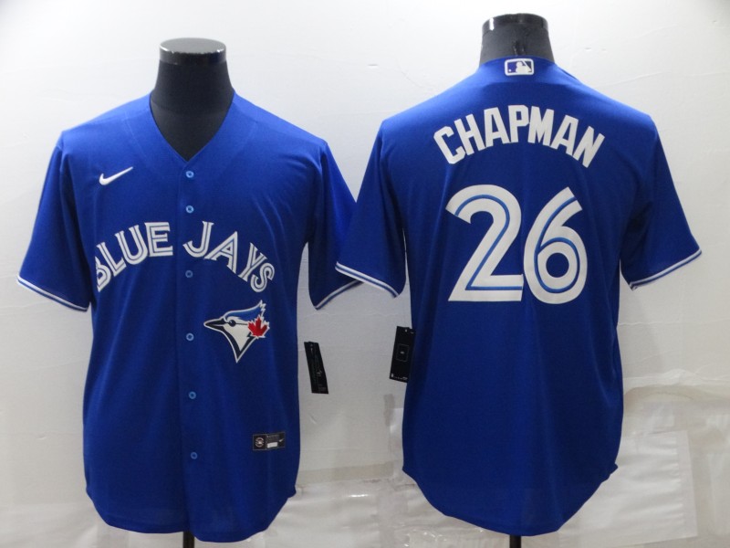 MLB Toronto Blue Jays #26 Chapman Blue Game Jersey