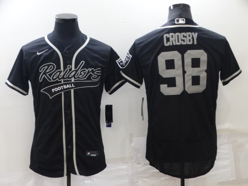 NFL Oakland Raiders #98 Crosby Joint-designed Black Jersey