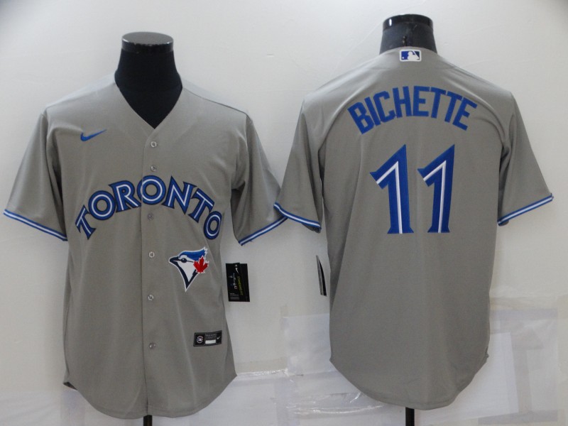 MLB Toronto Blue Jays #11 Bichette Grey Game Jersey