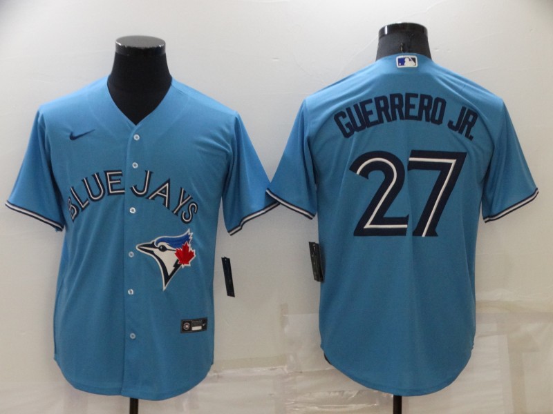 MLB Toronto Blue Jays #27 Guerrero JR Blue Game Jersey