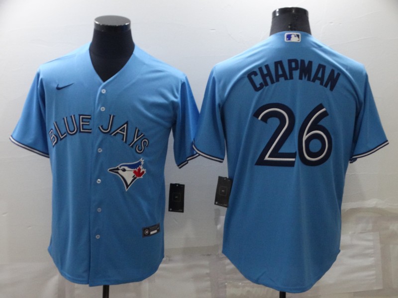 MLB Toronto Blue Jays #26 Chapman L.Blue Game Jersey