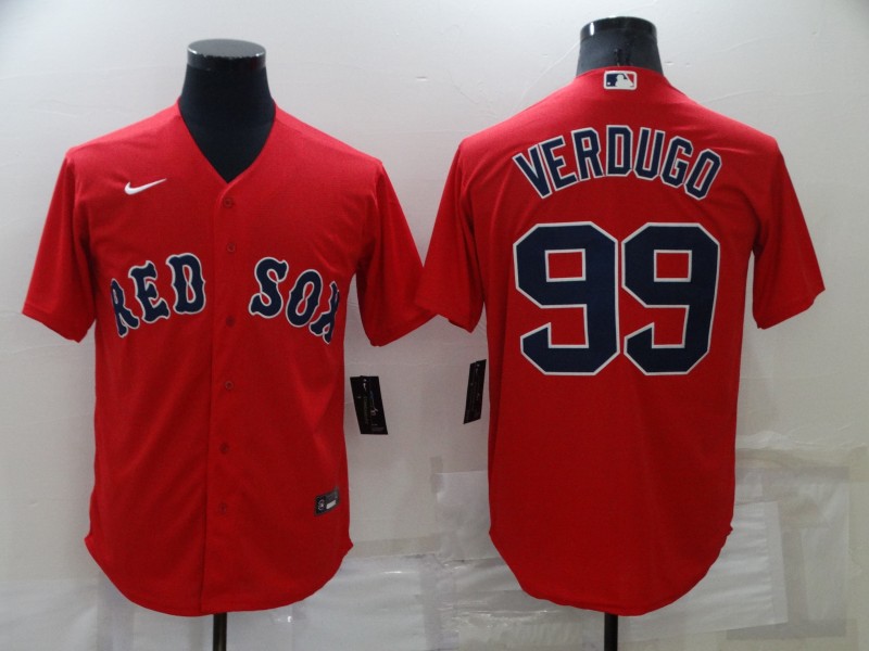 MLB Boston Red Sox #99 Verdugo Game Red Jersey