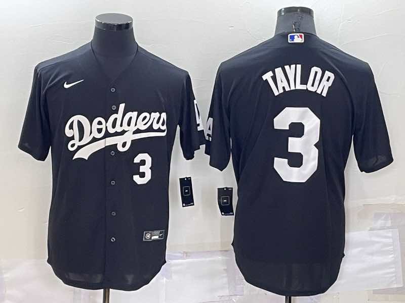 MLB Los Angeles Dodgers #3 Taylor Black Pullover Jersey
