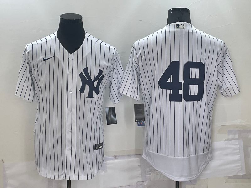MLB New York Yankees #48 white Elite Jersey