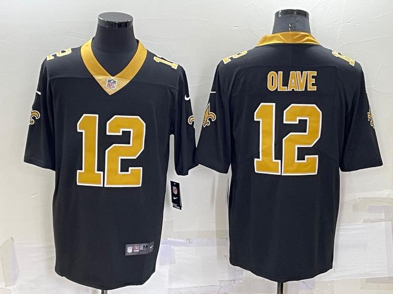NFL New Orleans Saints #12 Olave Vapor Limited black Jersey