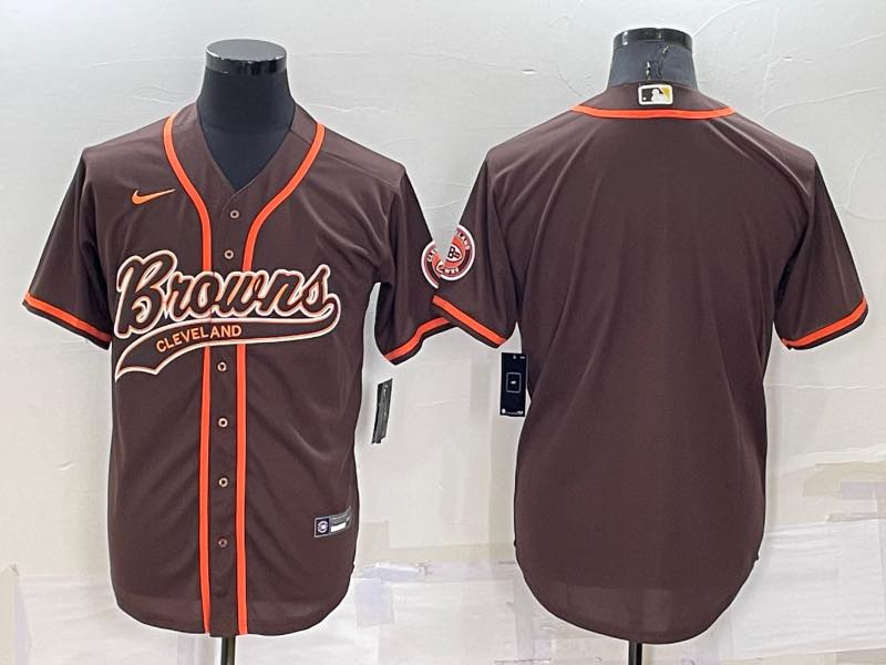 NFL Cleveland Brown Blank Brown Joint-design Jersey