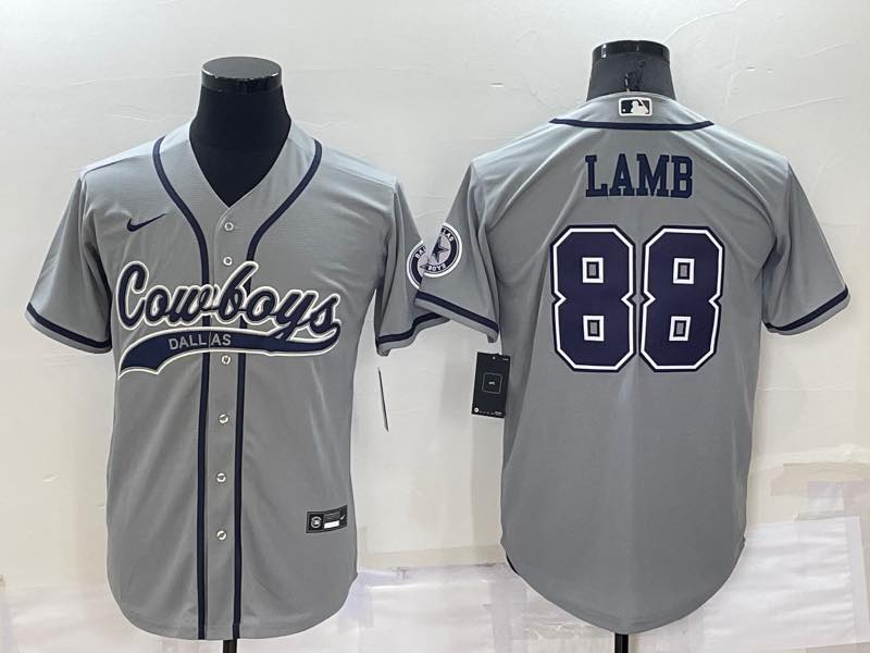 NFL Dallas Cowboys #88 Lamb Grey Joint-designed Jersey