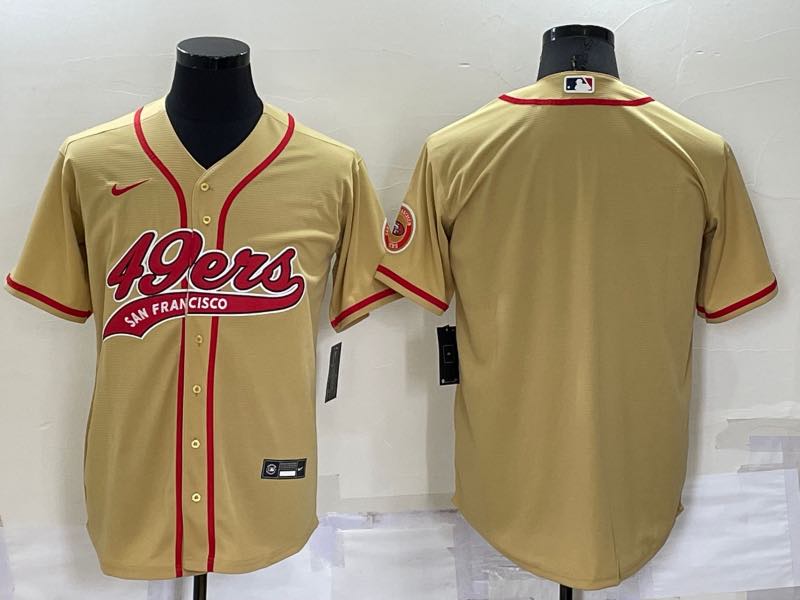 NFL San Francisco 49ers Blank Yellow Joint-designed Jersey