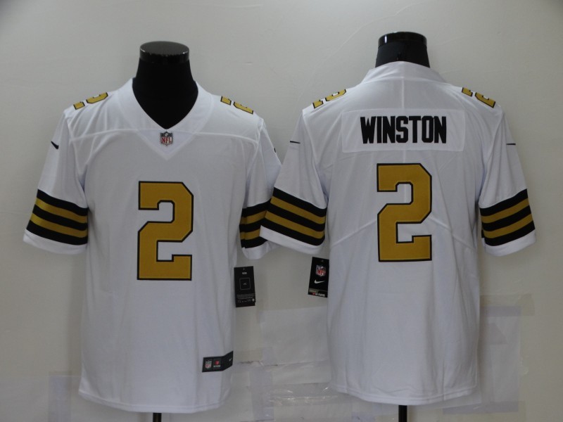 NFL New Orleans saints #2 Winston white ruch color limited Jersey