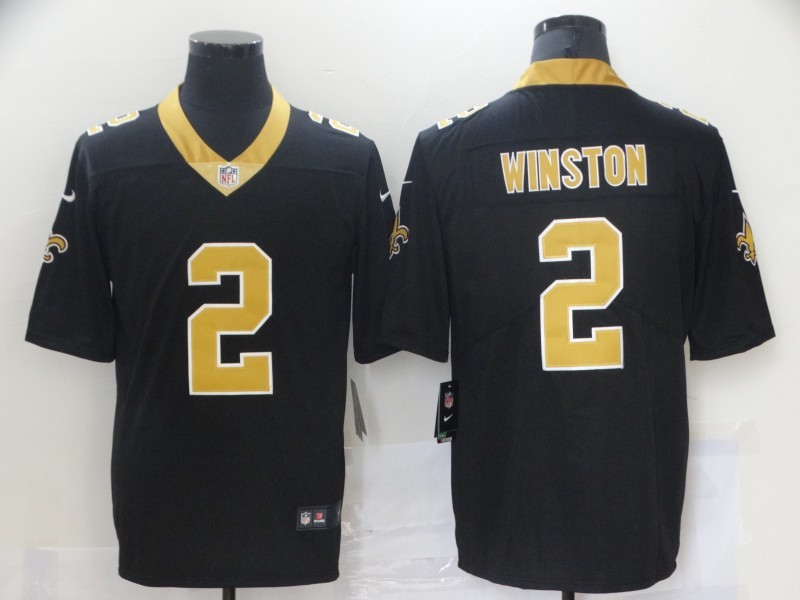 NFL New Orleans Saints #2 Winston Vapor Limited black Jersey
