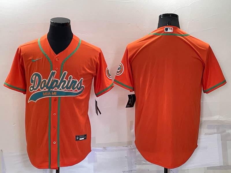 NFL Miami Dolphins Blank Orange Joint-design Jersey