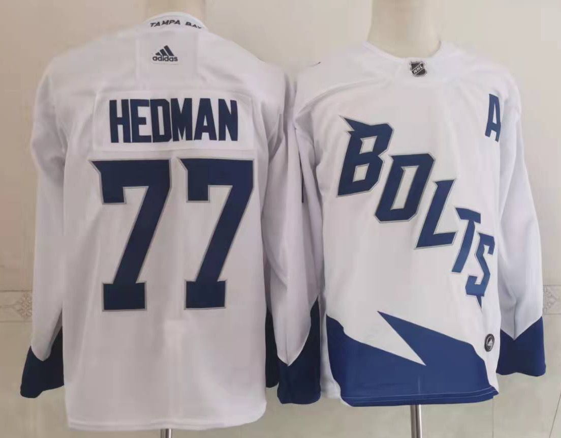 NHL NHL Tampa Bay Lightning #77 Hedman White Adidas Jersey