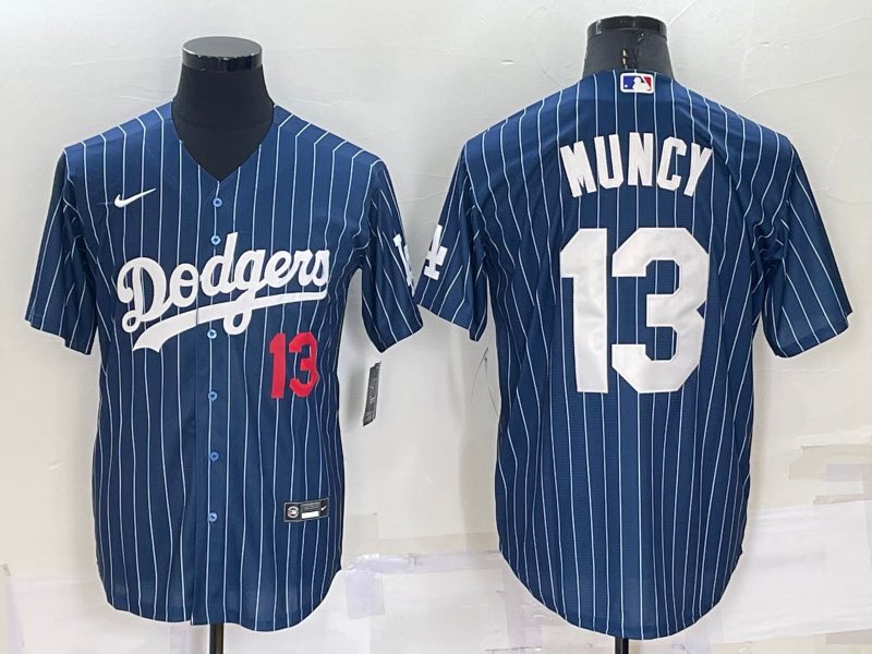 MLB Los Angeles Dodgers #13 Muncy  Blue All Star Jersey