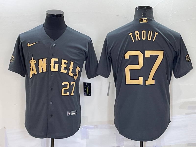MLB Los Angeles Angels #27 Trout All  Star Jersey