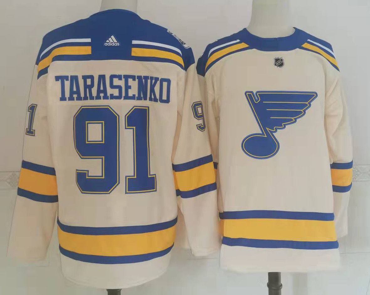 NHL St.Louis Blues #91 Tarasenko Cream Jersey