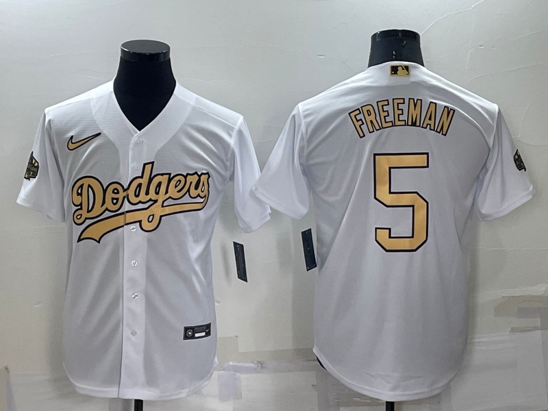 MLB Los Angeles Dodgers #5 Freeman White All Star Jersey