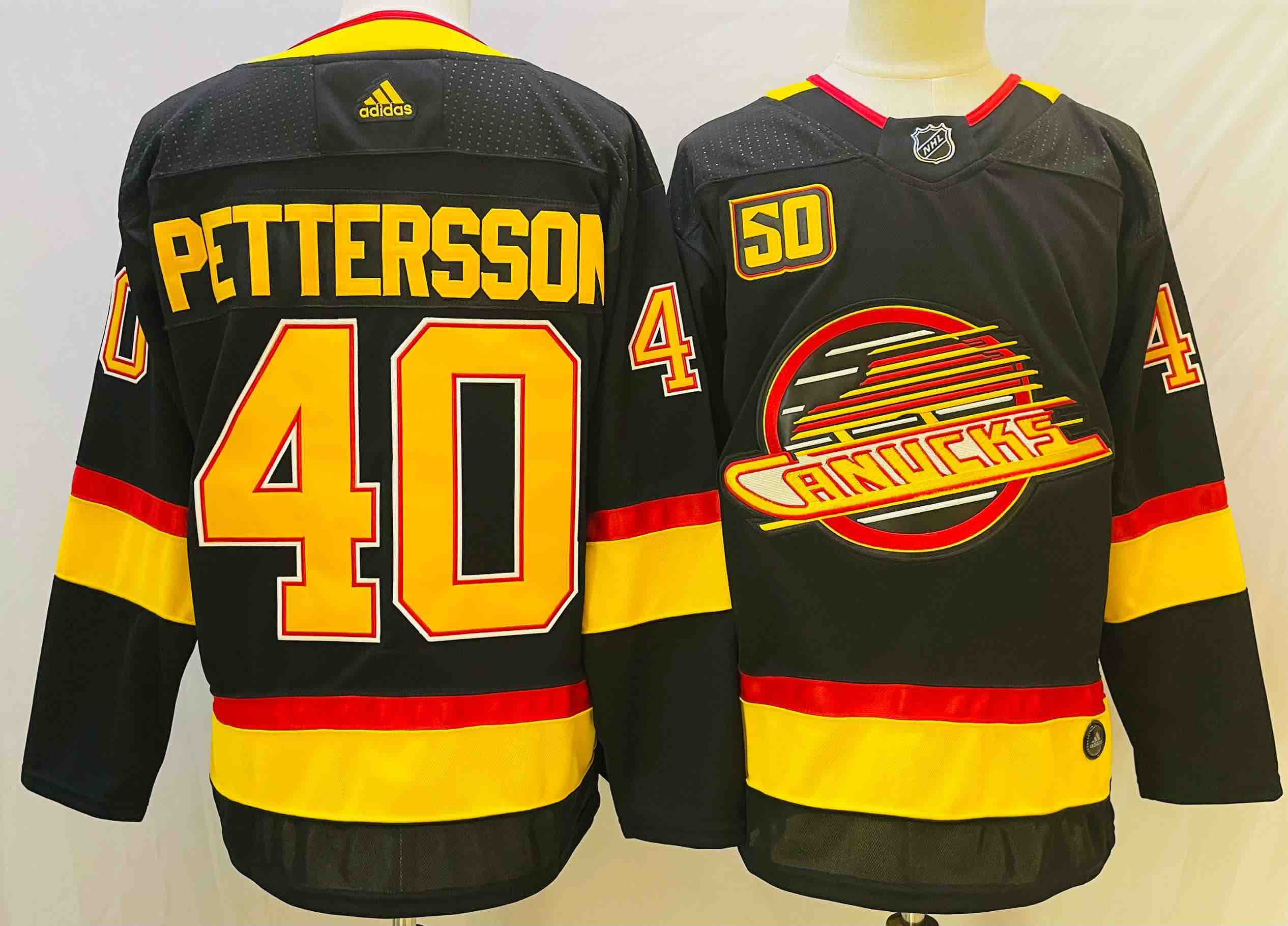 NHL Vancouver Canucks #40 Pettersson Black Jersey