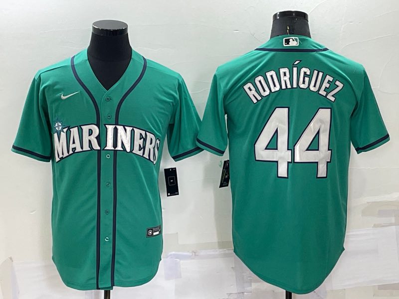 MLB Seattle Mariners #44 Rodriguez Green Game Jersey