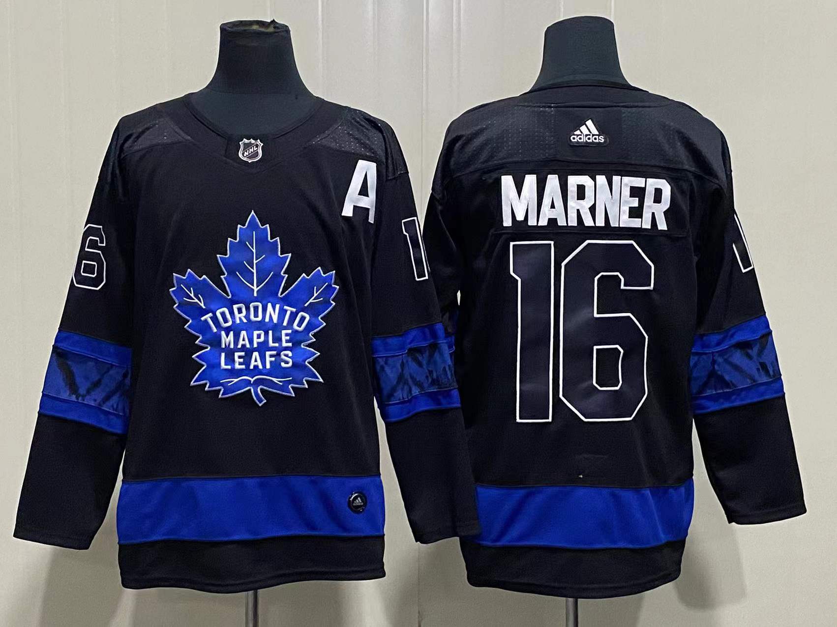 Adidas Toronto Maple leafs #16 Marner Black Jersey