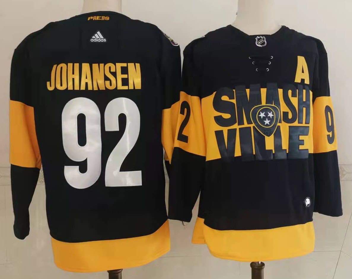 Adidas NHL Nashville Predators #92 Johansen Black Jersey