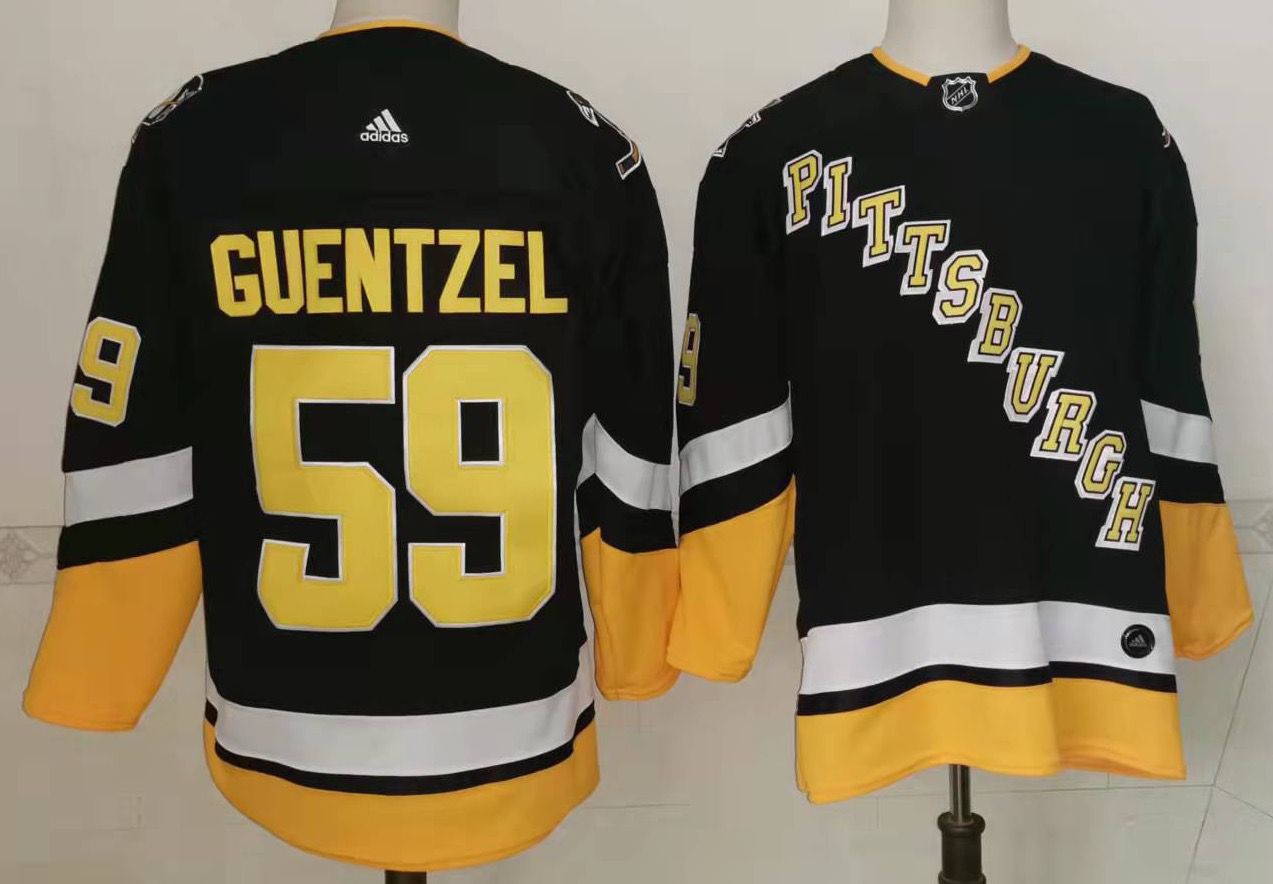 Adidas NHL Pittsburgh Penguins #59 Guentzel Black Jersey