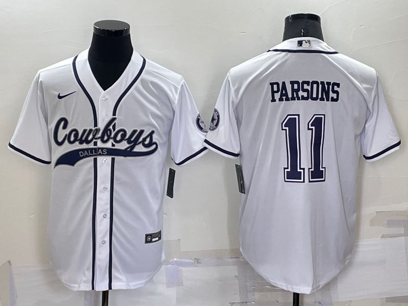 NFL Dallas cowboys #11 Parsons White Joint-designed Jersey