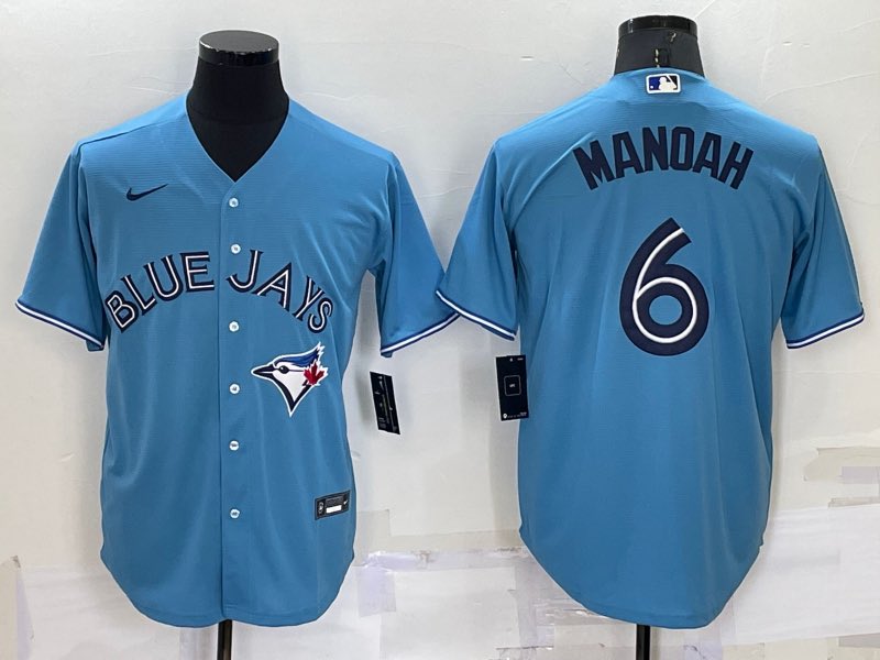 MLB Toronto Blue Jays #6 Manoah Game Blue Jersey