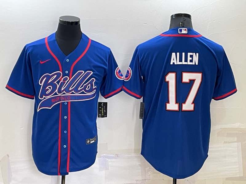 NFL Buffalo Bills #17 Allen Blue Joint-design Jersey