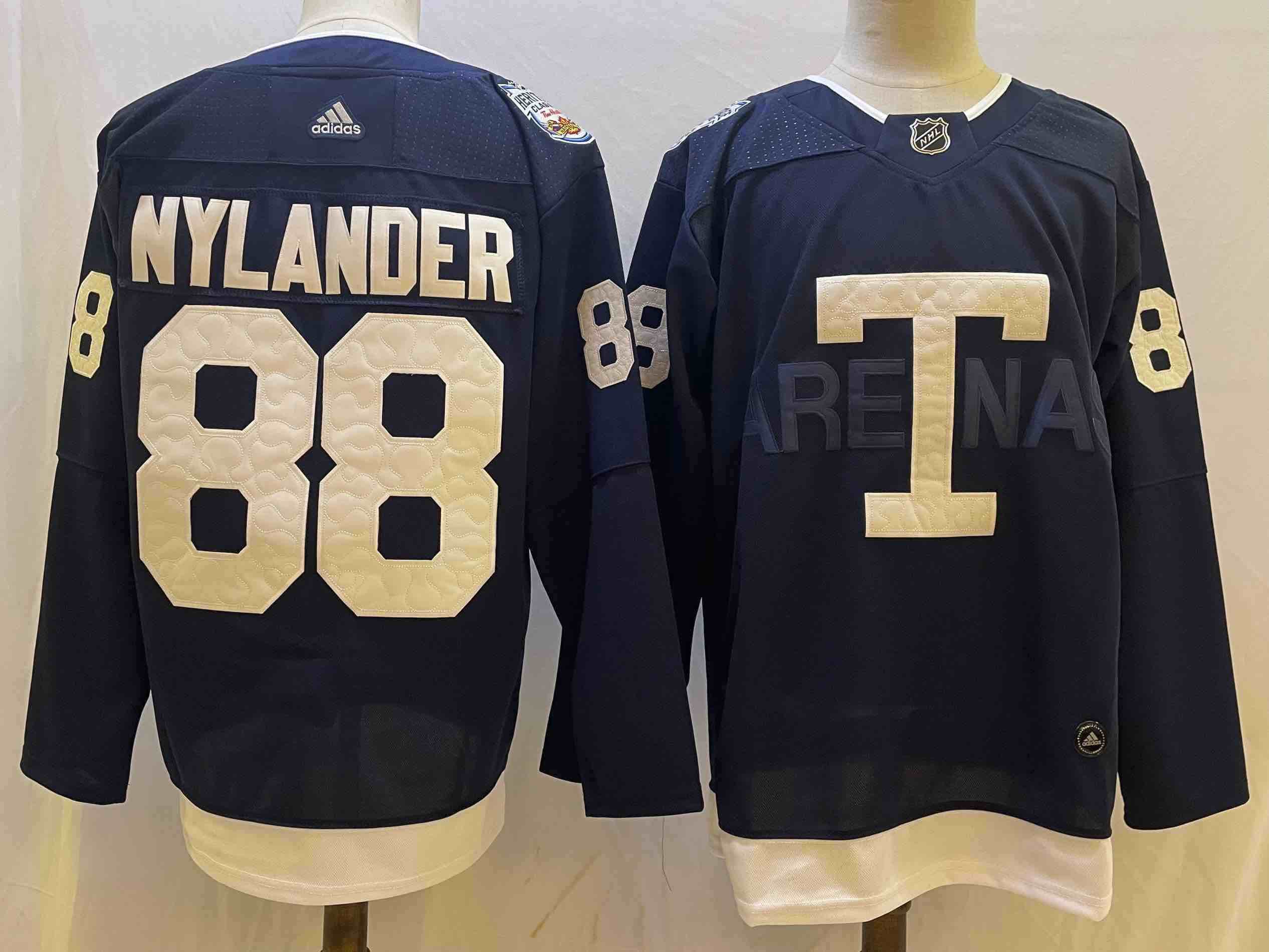 NHL Toronto Maple leafs #88 Nylander Blue Jersey