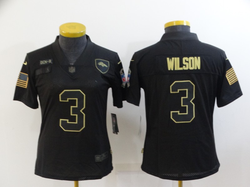 Womens NFL Denvor Broncos #3 Wilson Salute to Service Limited Jersey