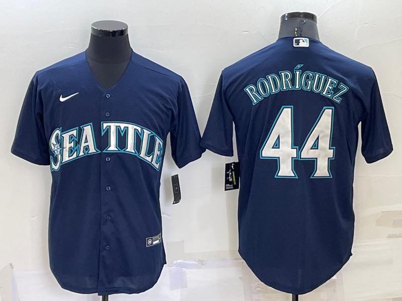 MLB Seattle Mariners #44 Rodriguez Blue Game Jersey