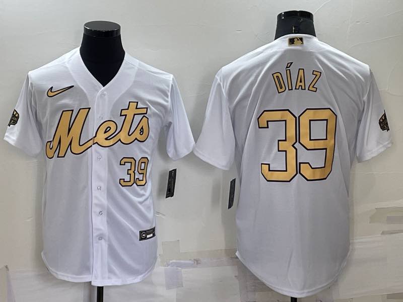 MLB New York Mets #39 DIAZ White All  Star Jersey