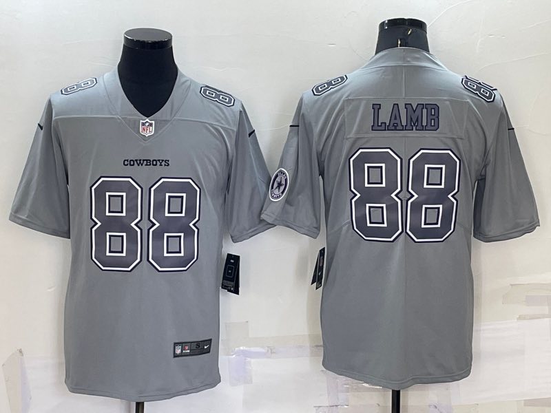 NFL Dallas Cowboys #88 Lamb Grey Limited Jersey