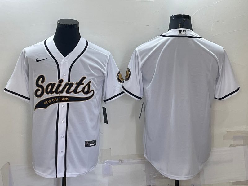 NFL New Orleans Saints Blank White Joint-designed Jersey
