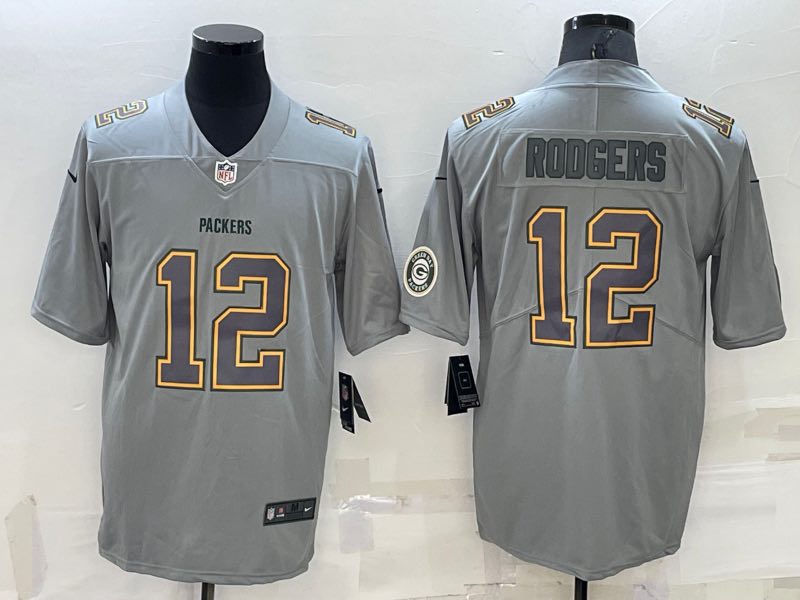 NFL Green Bay Packers #12 Rodgers Grey Limite Jersey