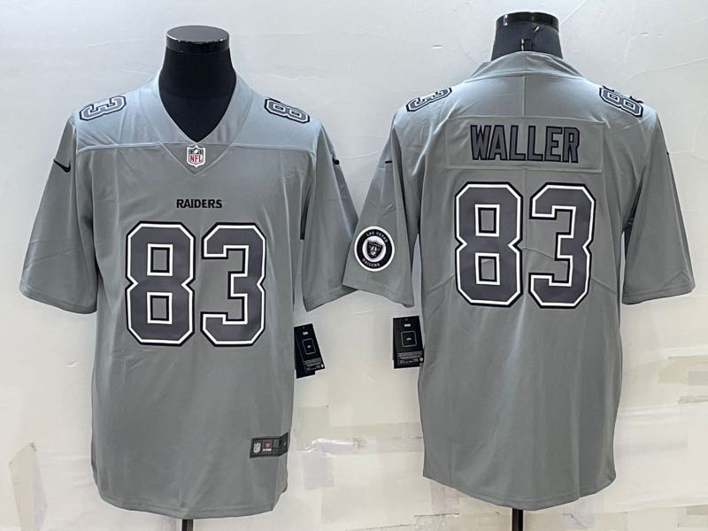 NFL Oakland Raiders #83 Waller Grey Limited Jersey