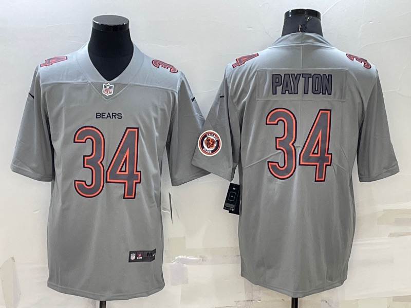 NFL Chicago bears #34 Payton Grey Jersey