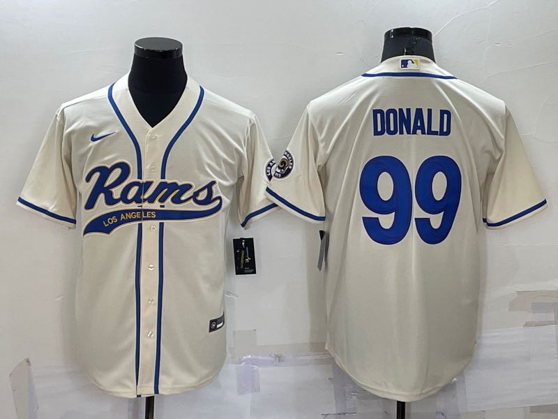 NFL Los Angeles Rams #99 Donald Cream Joint-design Jersey