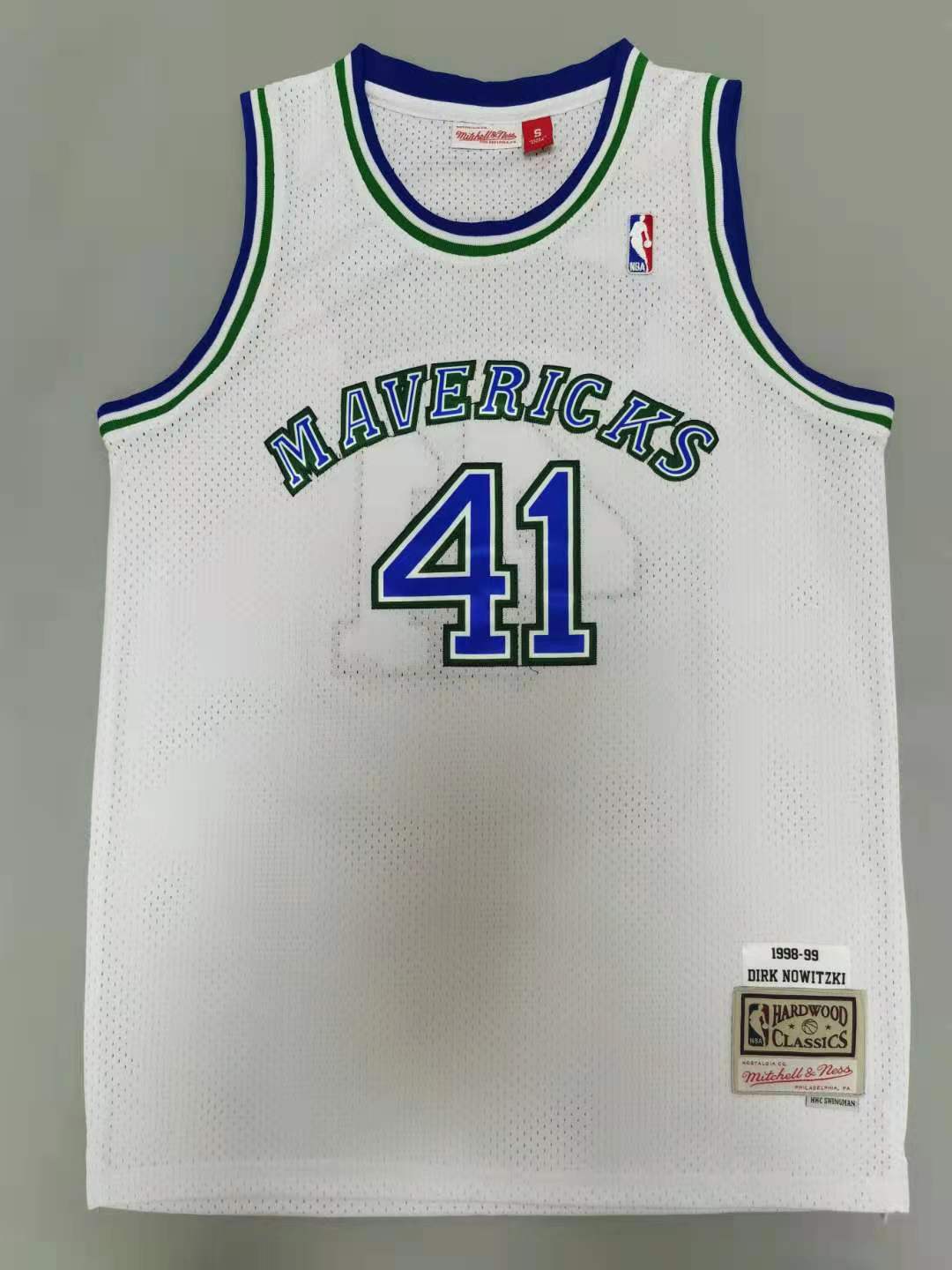 NBA Dallas Mavericks #41 Nowitzki white classics Jersey