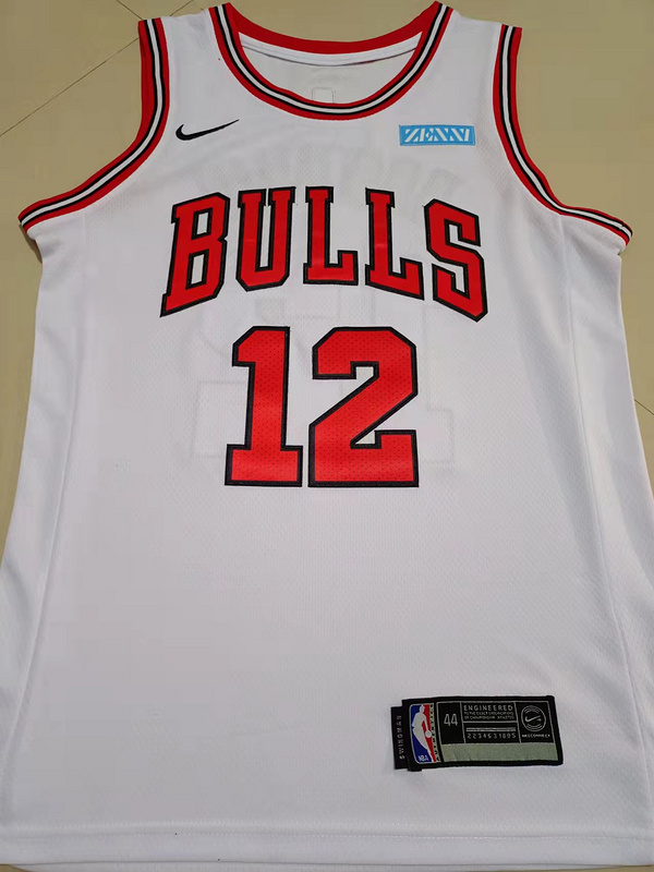 NBA Chicago Bulls #12 Dosunmn white new Jersey