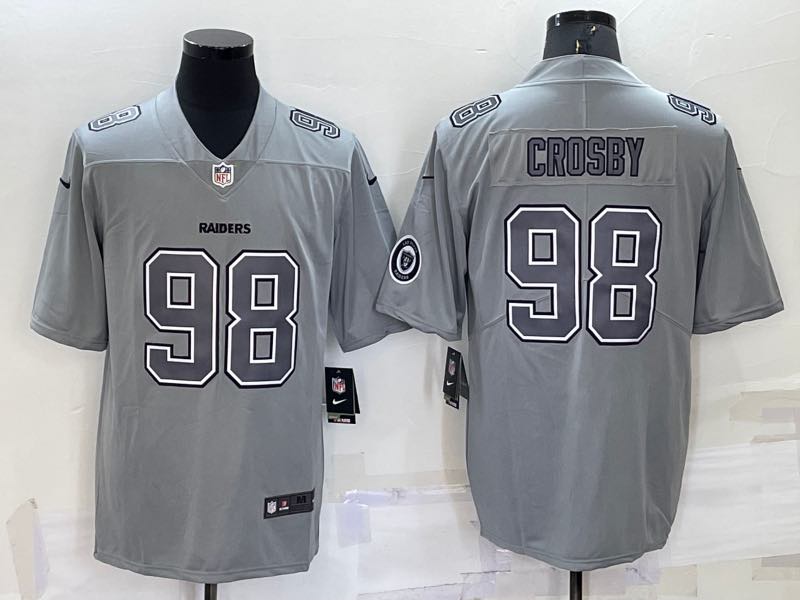 NFL Oakland Raiders #98 Crosby Grey Limited Jersey