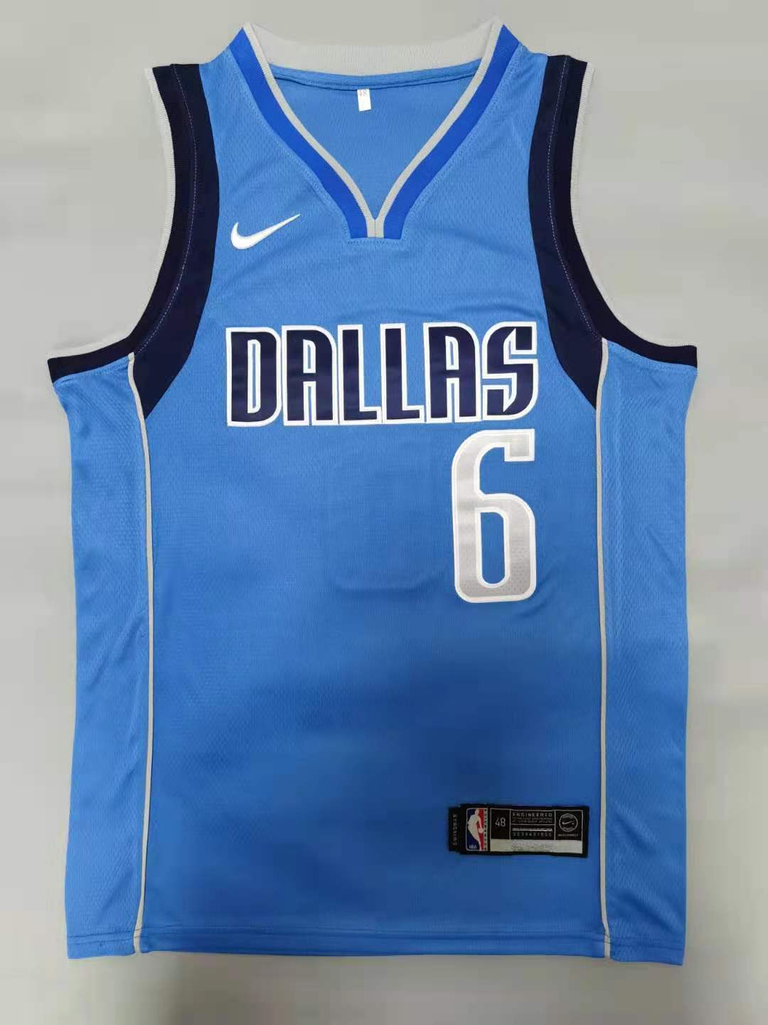NBA Dallas Mavericks #6 Porzingis L.Blue Jersey