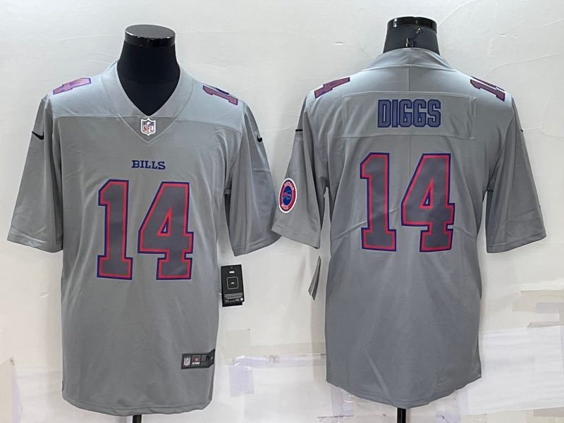 NFL Buffalo Bills #14 Diggs Grey Limited Jersey