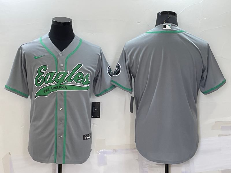 NFL Philadelphia Eagles Blank Joint-designed Grey Jersey