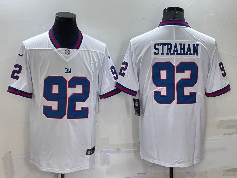 NFL New York Giants #92 Strahan White Color Rush Limited Jersey