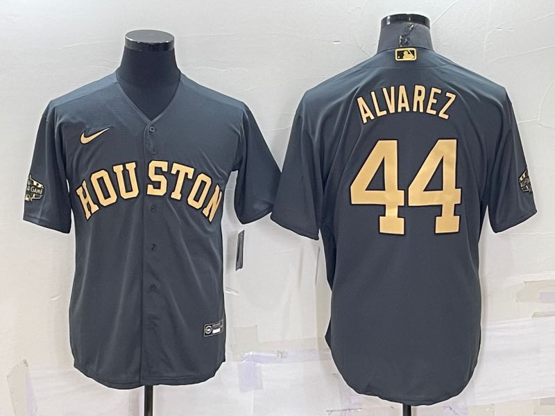 MLB Houston Astros #44 Alvarez Grey All Star Jersey