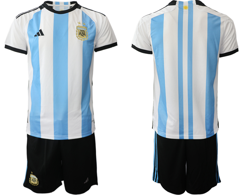 Argentina Blank Soccer Blank HOME Jersey Suit