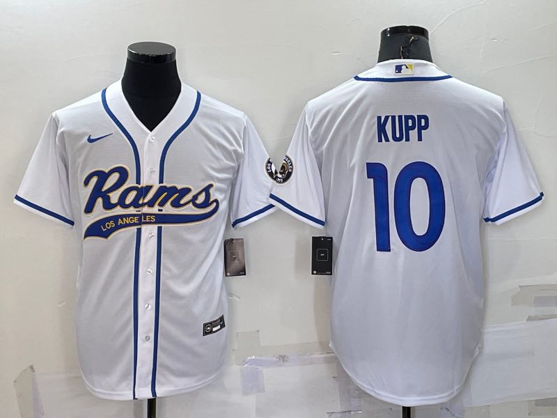 NFL Los Angeles Rams #10 Kupp white Joint-design Jersey