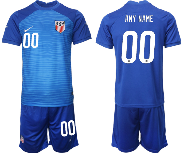 United States Soccer Away Jersey Suit Any Name and Number 